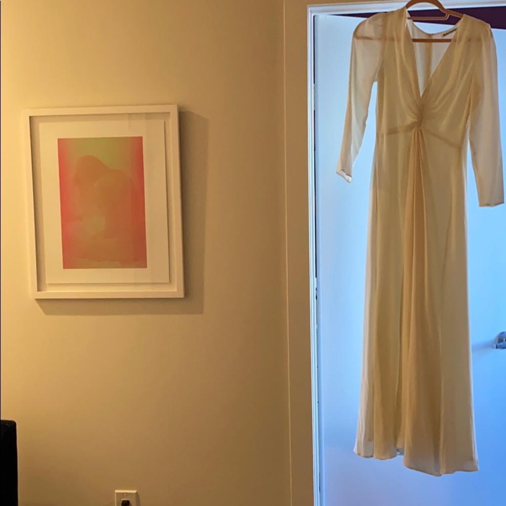 XS white Reformation dress
